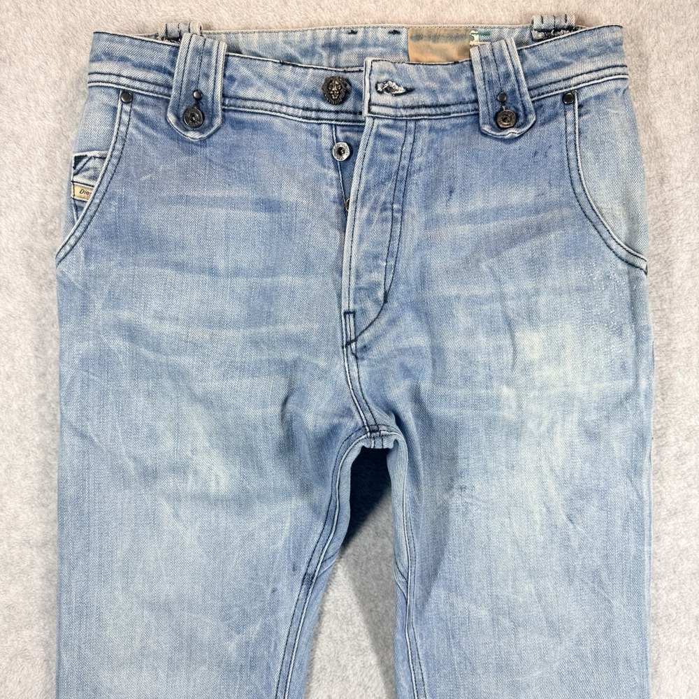 Diesel Jeans 28X34 Slylow Slim Skinny Pockets Lions‎ Head Stretch Flap Pockets